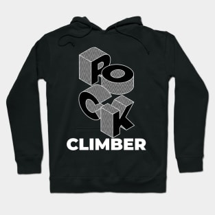 Rock Climber Black Hoodie